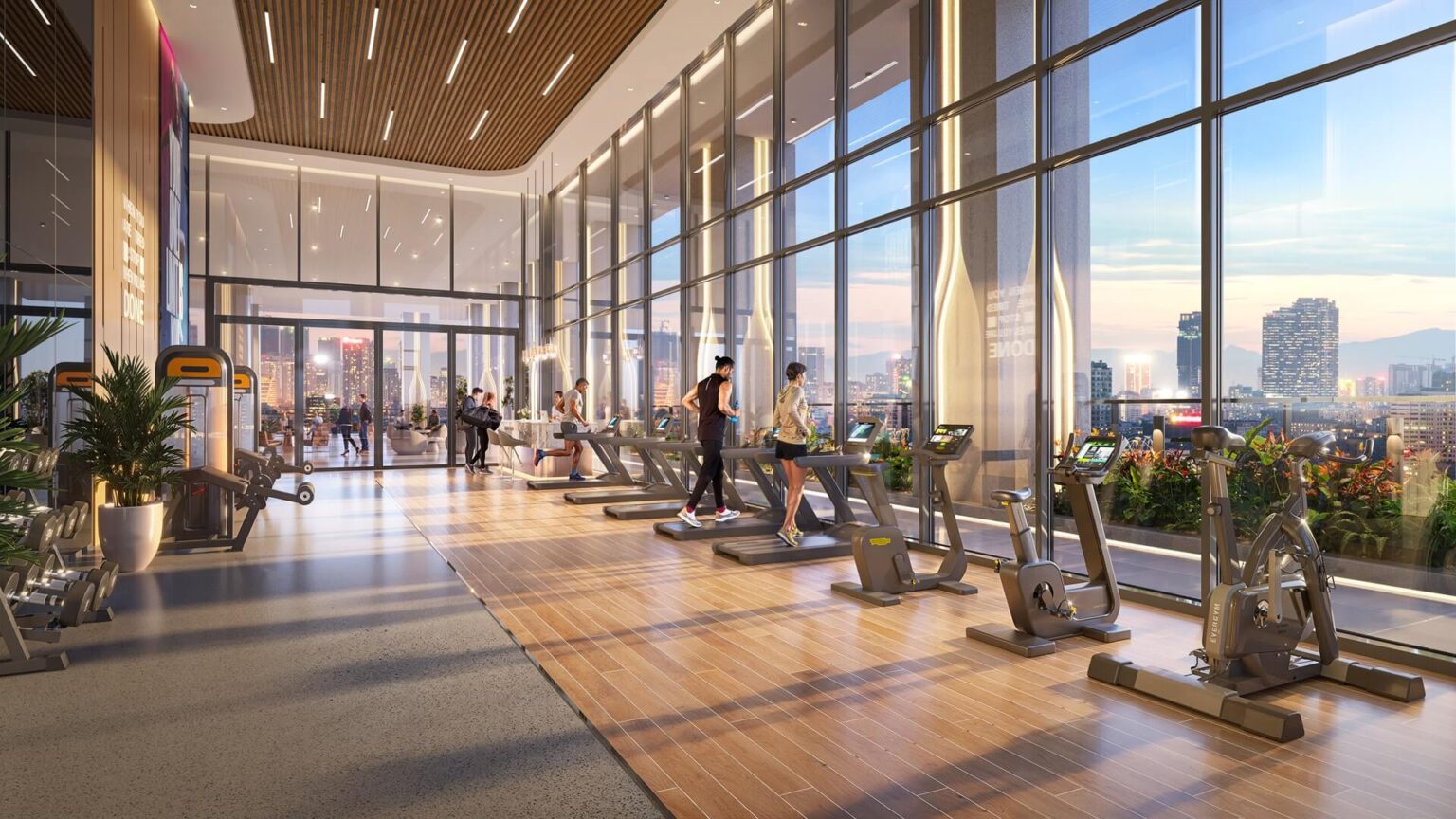 Tiện Ích Maison Privee - Chuẩn Sống Ultra Luxury Giữa Trung Tâm Ciputra Hà Nội 34 Phòng tập gym được trang bị máy móc hiện đại từ các thương hiệu nổi tiếng